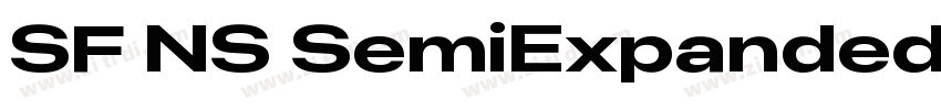SF NS SemiExpanded字体转换